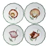 Este Ceramiche Dinnerware|Shells Dinner Plate in Multi, Set of 4