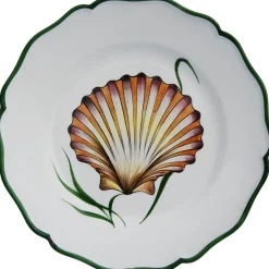 Este Ceramiche Dinnerware|Shells Dinner Plate in Multi, Set of 4