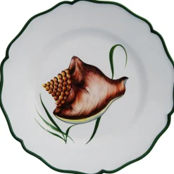 Este Ceramiche Dinnerware|Shells Dinner Plate in Multi, Set of 4