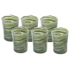 Craft Advisory Glassware|Short Hand Blown Tumbler in Avocado Mix, Set of 6
