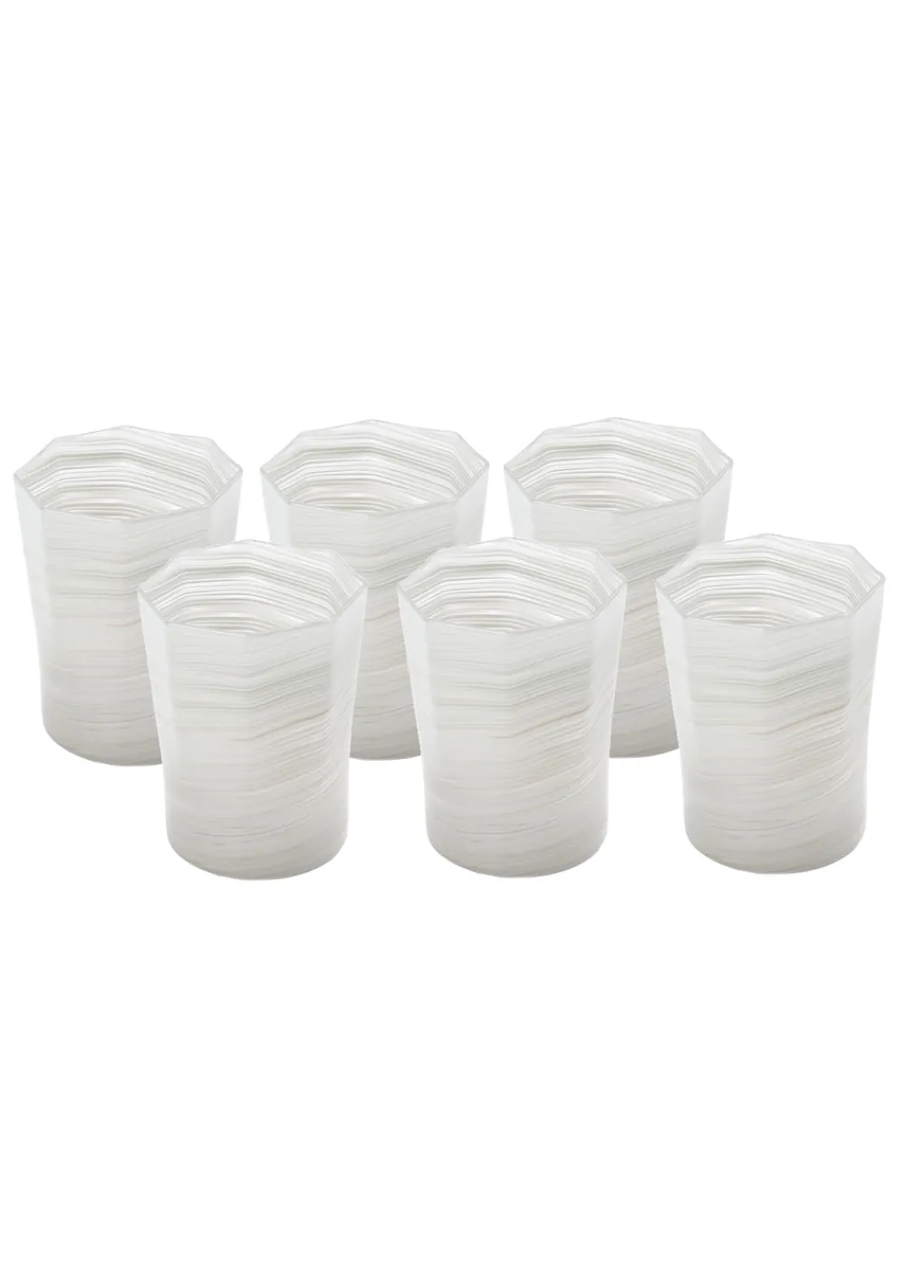 Craft Advisory Glassware|Short Hand Blown Tumbler in Grey, Set of 6