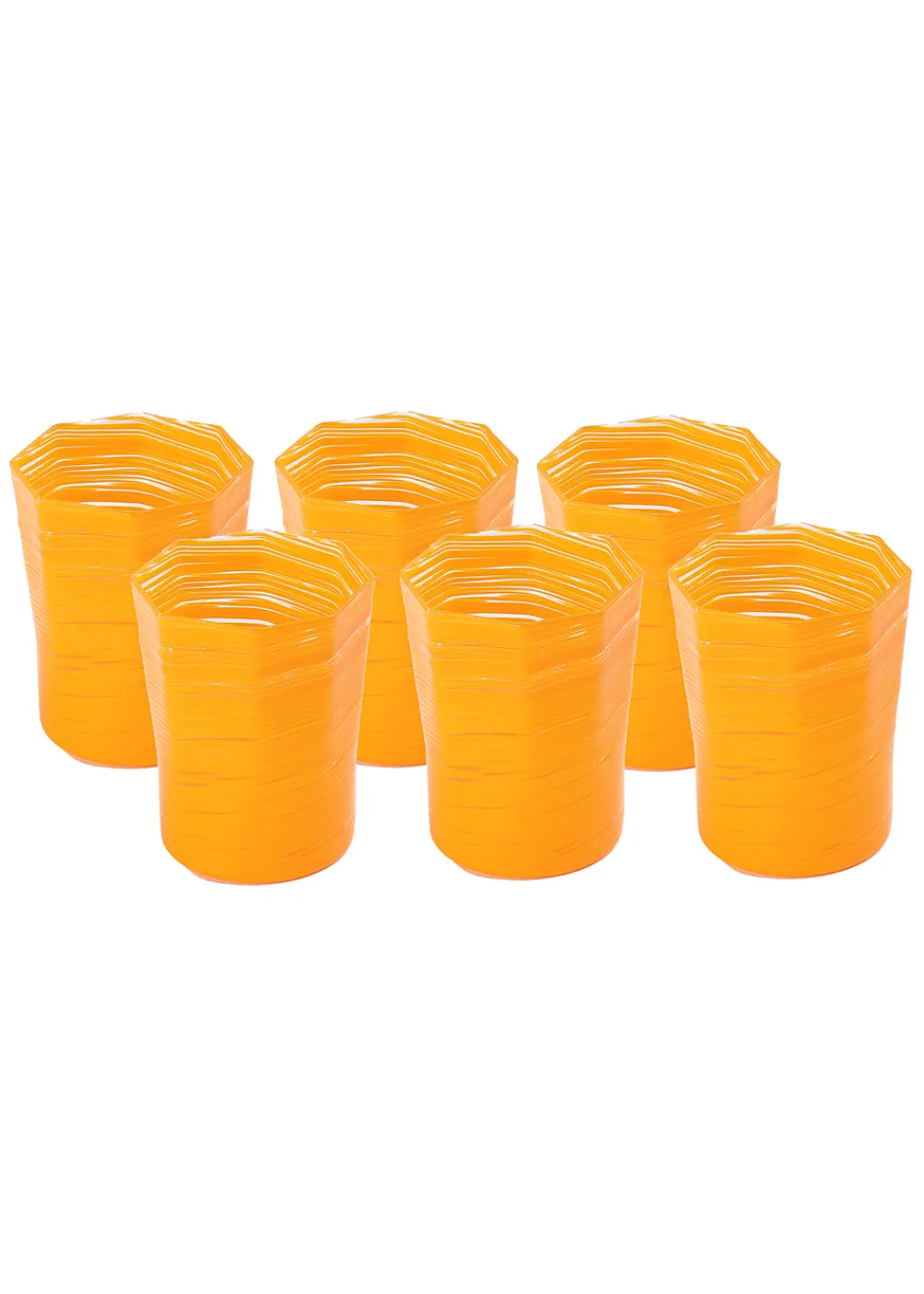 Craft Advisory Glassware|Short Hand Blown Tumbler in Corn, Set of 6
