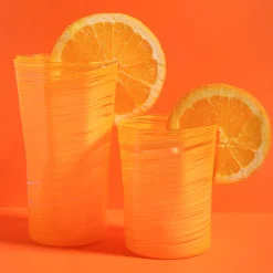 Craft Advisory Glassware|Short Hand Blown Tumbler in Corn, Set of 6