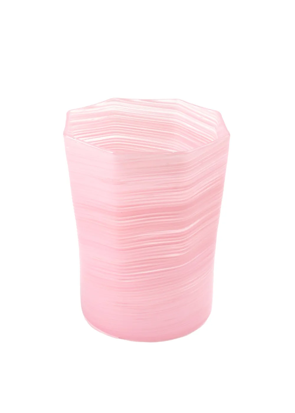 Craft Advisory Glassware|Short Hand Blown Tumbler in Pink, Set of 6