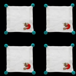 Joanna Buchanan Place Settings & Linens|Shrimp Cocktail Napkins