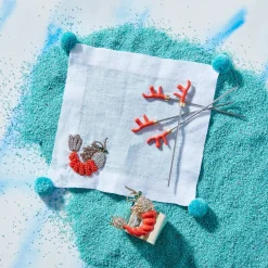 Joanna Buchanan Place Settings & Linens|Shrimp Cocktail Napkins