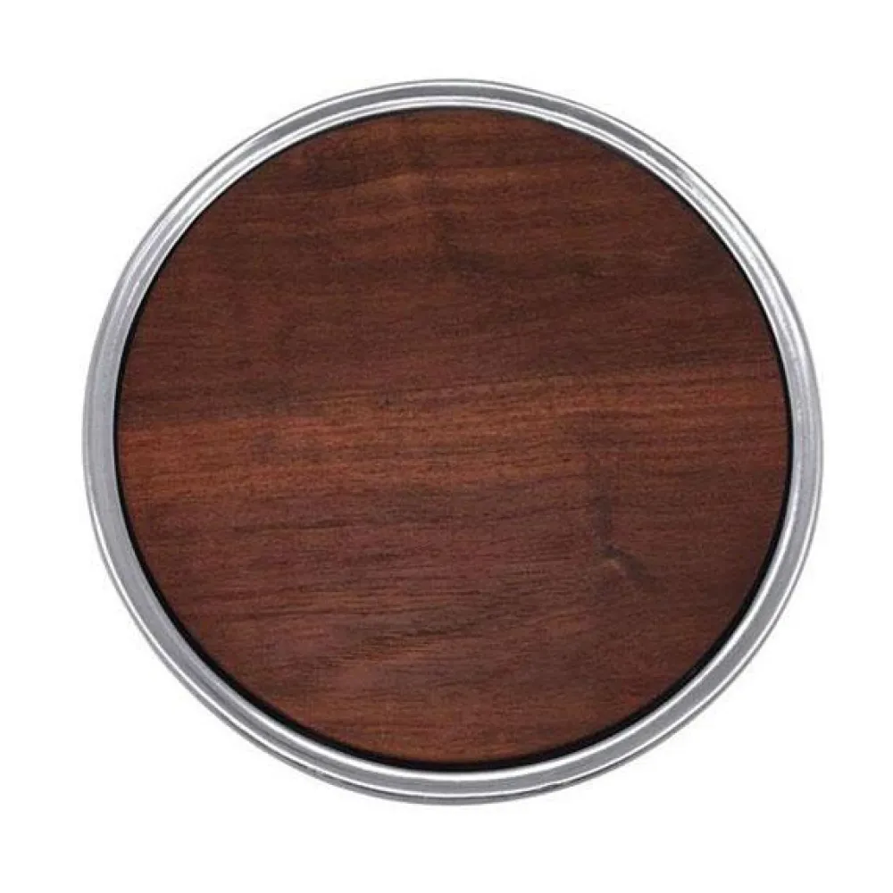 Mariposa Dinnerware|Signature Round Cheese Board with Dark Wood Insert