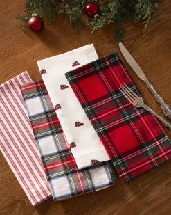 Petite Plume Place Settings & Linens|Signature Twill Napkins in Imperial Tartan