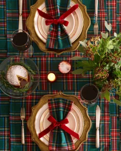 Petite Plume Place Settings & Linens|Signature Twill Placemats in Kensington Tartan, Set of 4