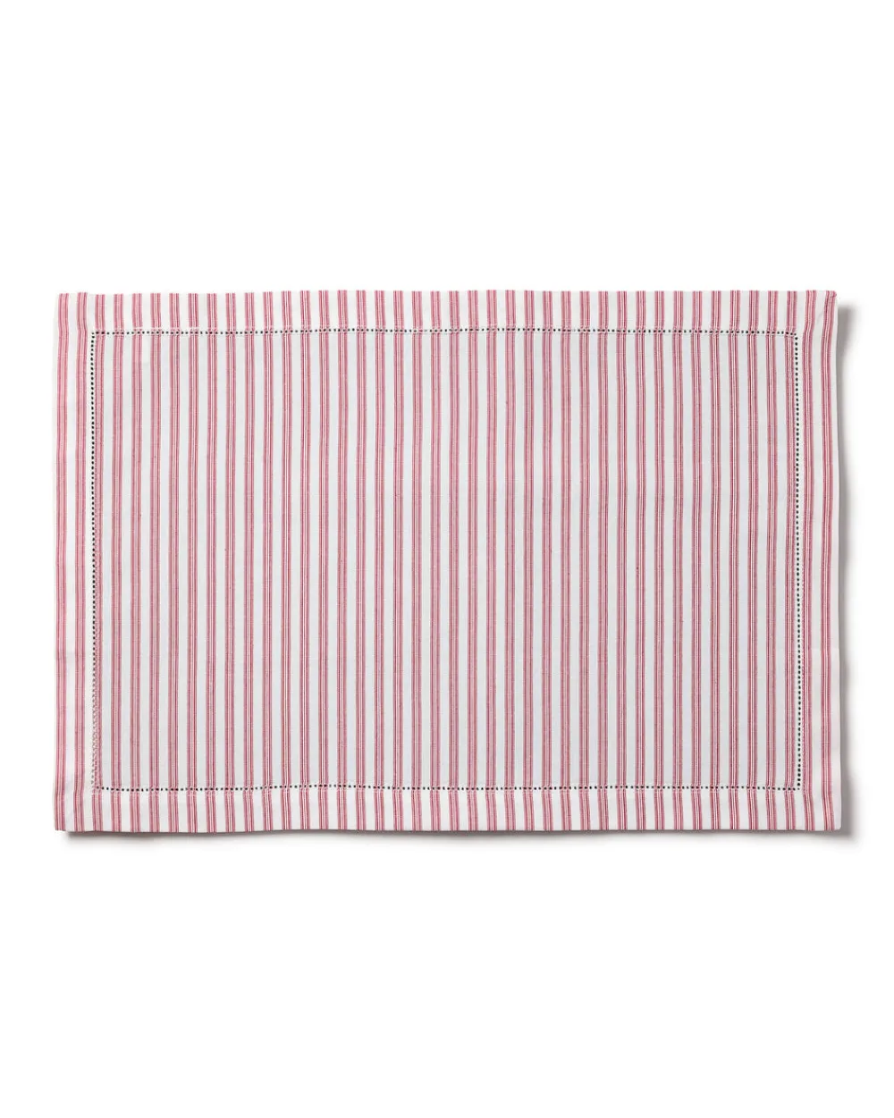 Petite Plume Place Settings & Linens|Signature Twill Placemats in Antique Red Ticking