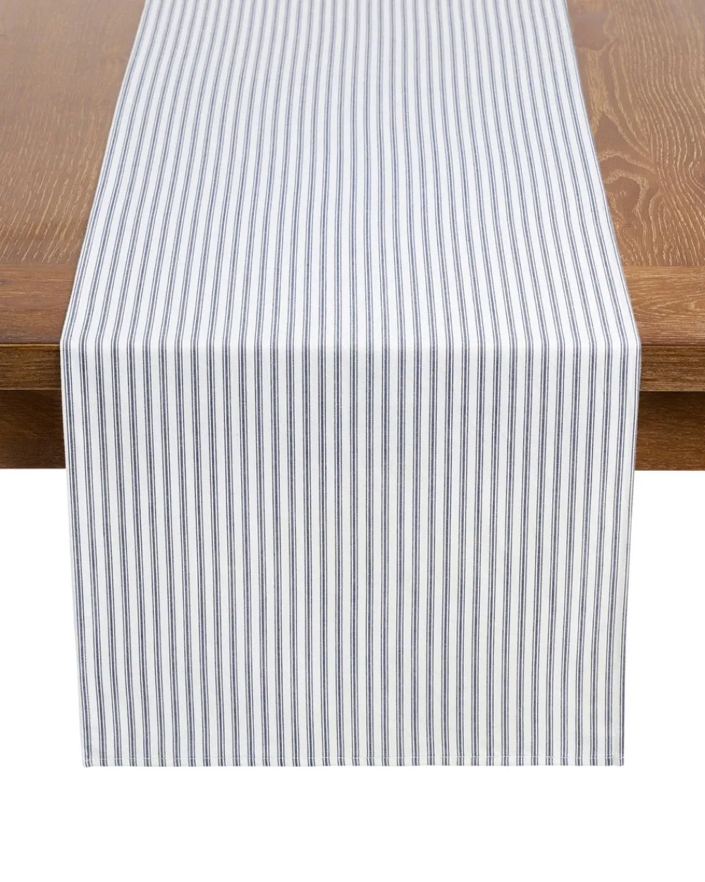 Petite Plume Place Settings & Linens|Signature Twill Runner in Navy Gingham