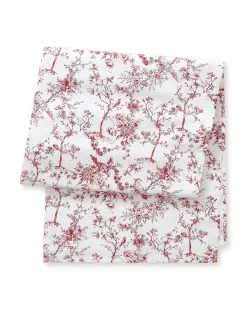 Petite Plume Place Settings & Linens|Signature Twill Table Runner in Red Timeless Toile