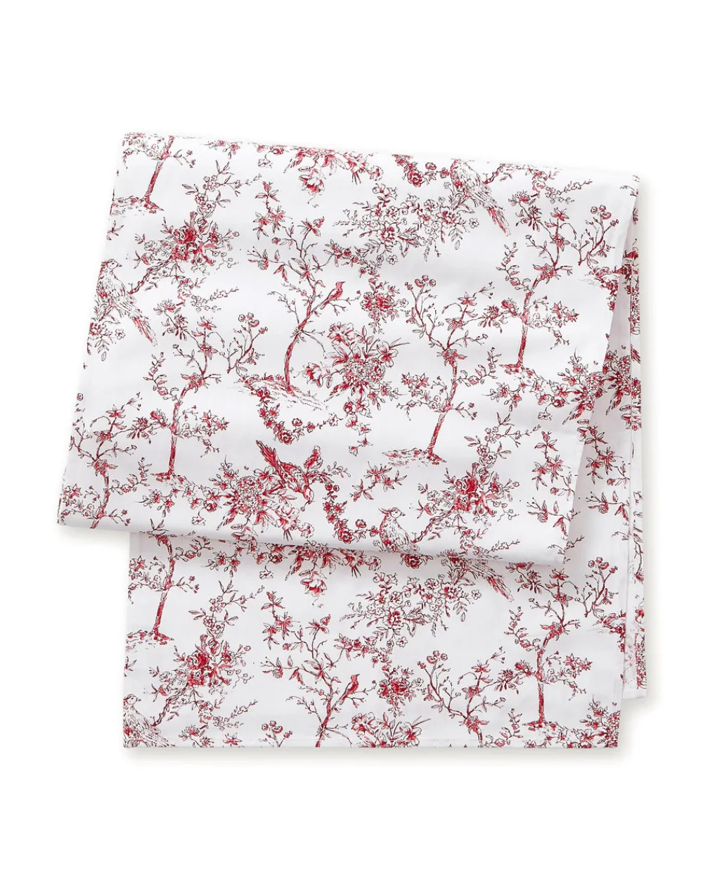 Petite Plume Place Settings & Linens|Signature Twill Table Runner in Red Timeless Toile