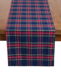 Petite Plume Place Settings & Linens|Signature Twill Table Runner in Windsor Tartan