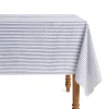Petite Plume Place Settings & Linens|Signature Twill Tablecloth in Navy French Ticking