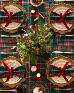 Petite Plume Place Settings & Linens|Signature Twill Tablecloth in Kensington Tartan