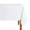 Petite Plume Place Settings & Linens|Signature Twill Tablecloth in White