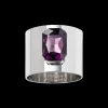 Joanna Buchanan Place Settings & Linens|Single Gem Napkin Ring in Amethyst, Set of Two