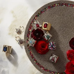 Joanna Buchanan Place Settings & Linens|Single Gem Napkin Rings, Set of Two