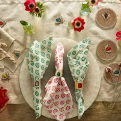 Joanna Buchanan Place Settings & Linens|Single Gem Napkin Rings, Set of Two