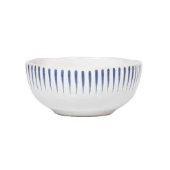 Juliska Dinnerware|Sitio Stripe Cereal/Ice Cream Bowl in Delft Blue