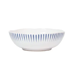 Juliska Dinnerware|Sitio Stripe Coupe Bowl in Delft Blue