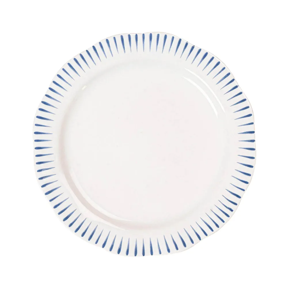 Juliska Dinnerware|Sitio Stripe Dessert/Salad Plate in Delft Blue