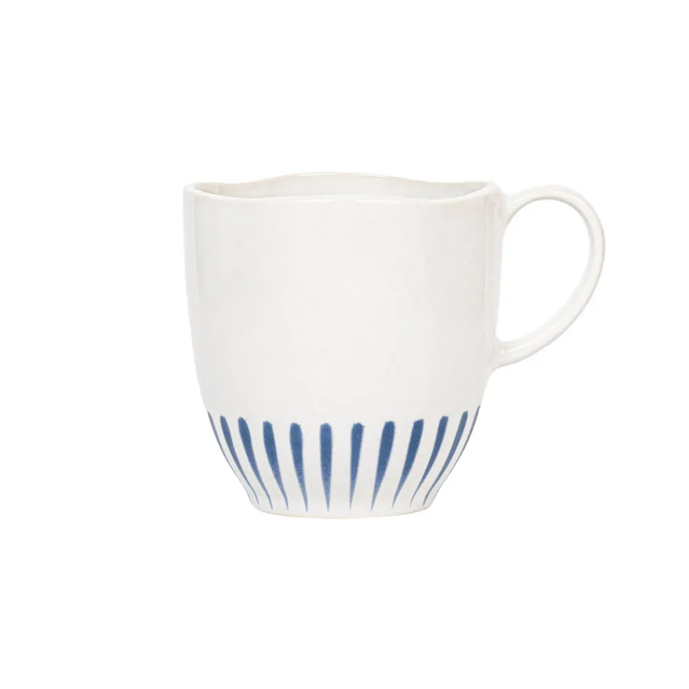 Juliska Dinnerware|Sitio Stripe Mug in Delft Blue