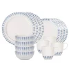 Juliska Dinnerware|Sitio Stripe 16-Piece Place Setting in Delft Blue