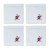 Chefanie Place Settings & Linens|Skiing Santa Cocktail Napkins, Set of 4