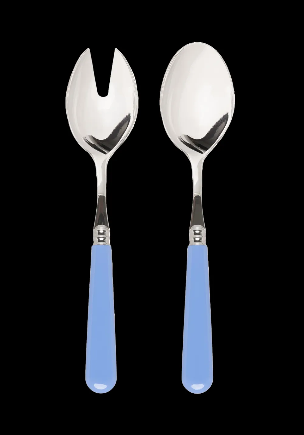 Late Afternoon Flatware|Sky Blue Salad Server Set