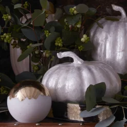 Joanna Buchanan Living|Décor|Small Capiz Pumpkin in Pearl