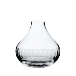 The Vintage List Glassware|Small Crystal Vase with Lens Design