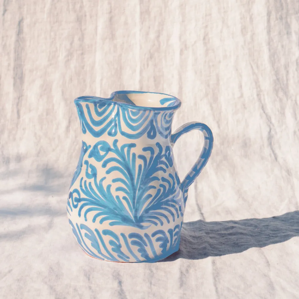 Pomelo Casa Dinnerware|Small Pitcher With Hand Painted Designs