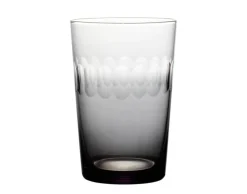 The Vintage List Glassware|Smoky Tumblers With Lens Design, Set of 4