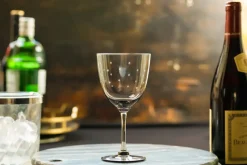 The Vintage List Glassware|Smoky Wine Glasses With Stars Design, Set of 4