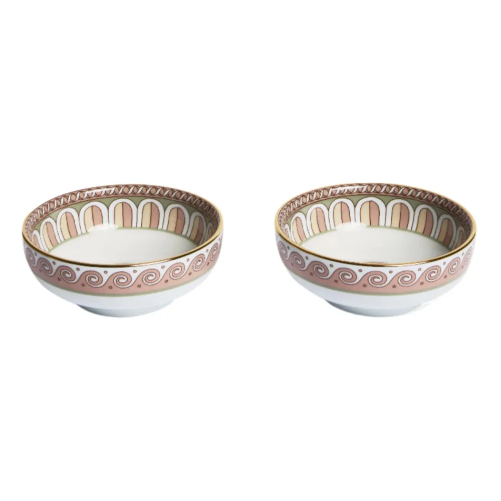 La DoubleJ Dinnerware|Snack Bowl in Napoli Dusty Pink, Set of 2