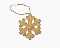 Henry Handwork Place Settings & Linens|Snowflake Gold Ornament