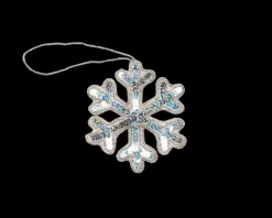 Henry Handwork Place Settings & Linens|Snowflake Silver Ornament