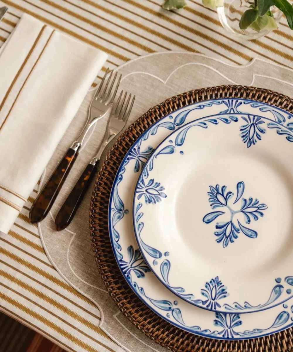 Rebecca Udall Place Settings & Linens|Sophie Classic Two Cord Napkin in Antique Gold