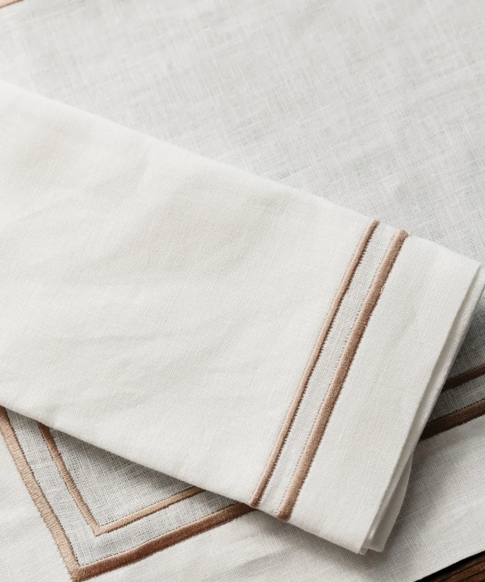 Rebecca Udall Place Settings & Linens|Sophie Classic Two Cord Napkin in Antique Gold