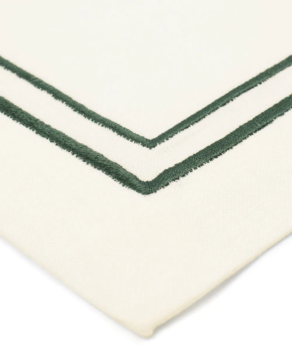Rebecca Udall Place Settings & Linens|Sophie Classic Two Cord Napkin in Forest Green