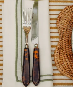 Rebecca Udall Place Settings & Linens|Sophie Classic Two Cord Napkin in Moss Green