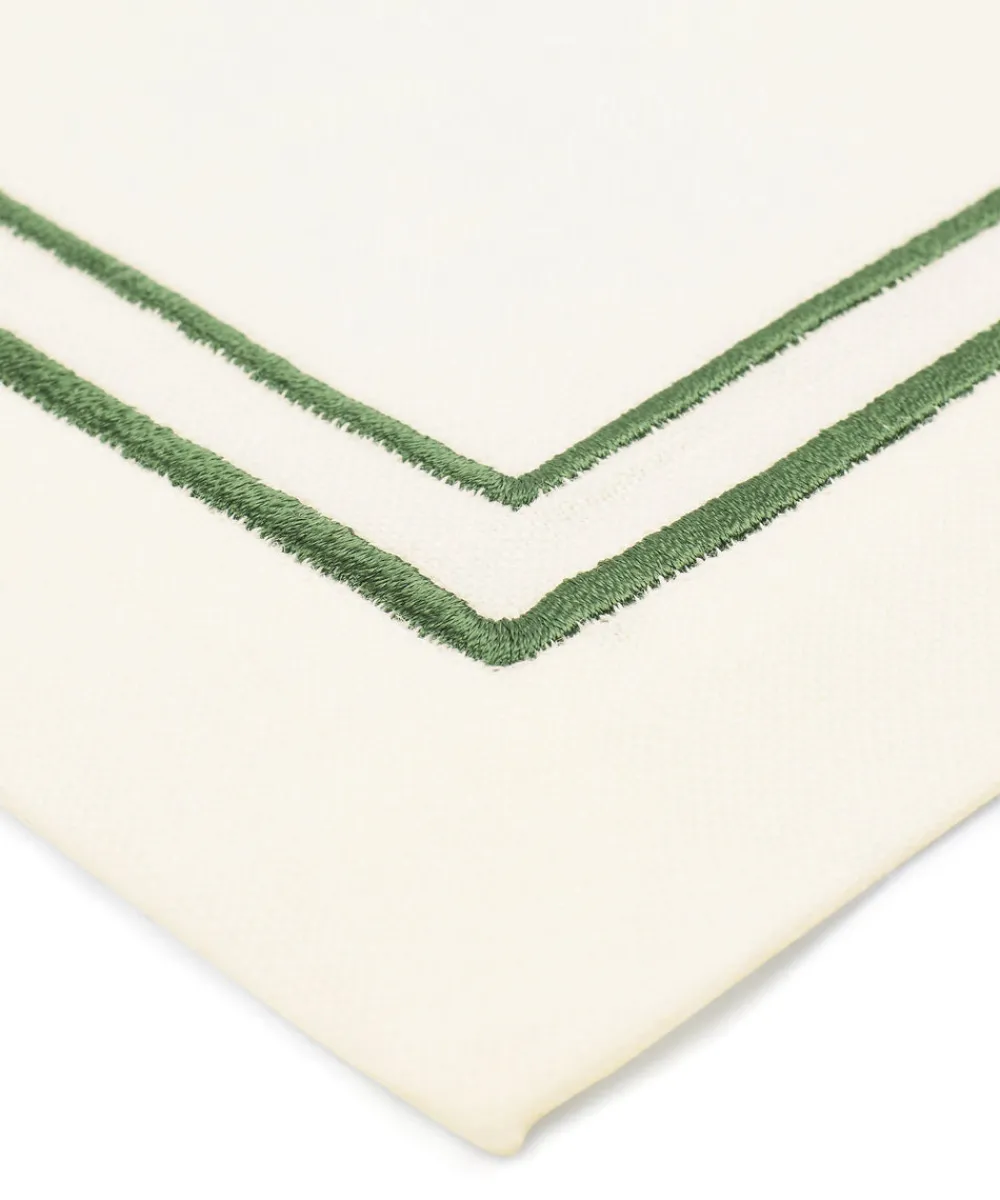 Rebecca Udall Place Settings & Linens|Sophie Classic Two Cord Napkin in Moss Green