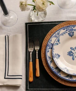 Rebecca Udall Place Settings & Linens|Sophie Classic Two Cord Napkin in Midnight Blue