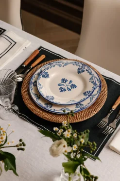 Rebecca Udall Place Settings & Linens|Sophie Classic Two Cord Napkin in Midnight Blue