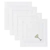 Henry Handwork Place Settings & Linens|Sparkling Coupe Cocktail Napkins, Set of 4