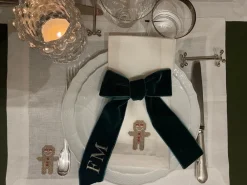 TriChi Design Place Settings & Linens|Sparkling Ginger Bread Placemat, Set of 4