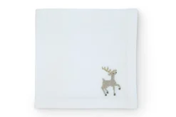 TriChi Design Place Settings & Linens|Sparkling Reindeer Napkin and Placemat, Set of 2