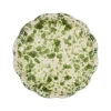 Cabana Dinnerware|Speckled Dessert Plate in Green and White